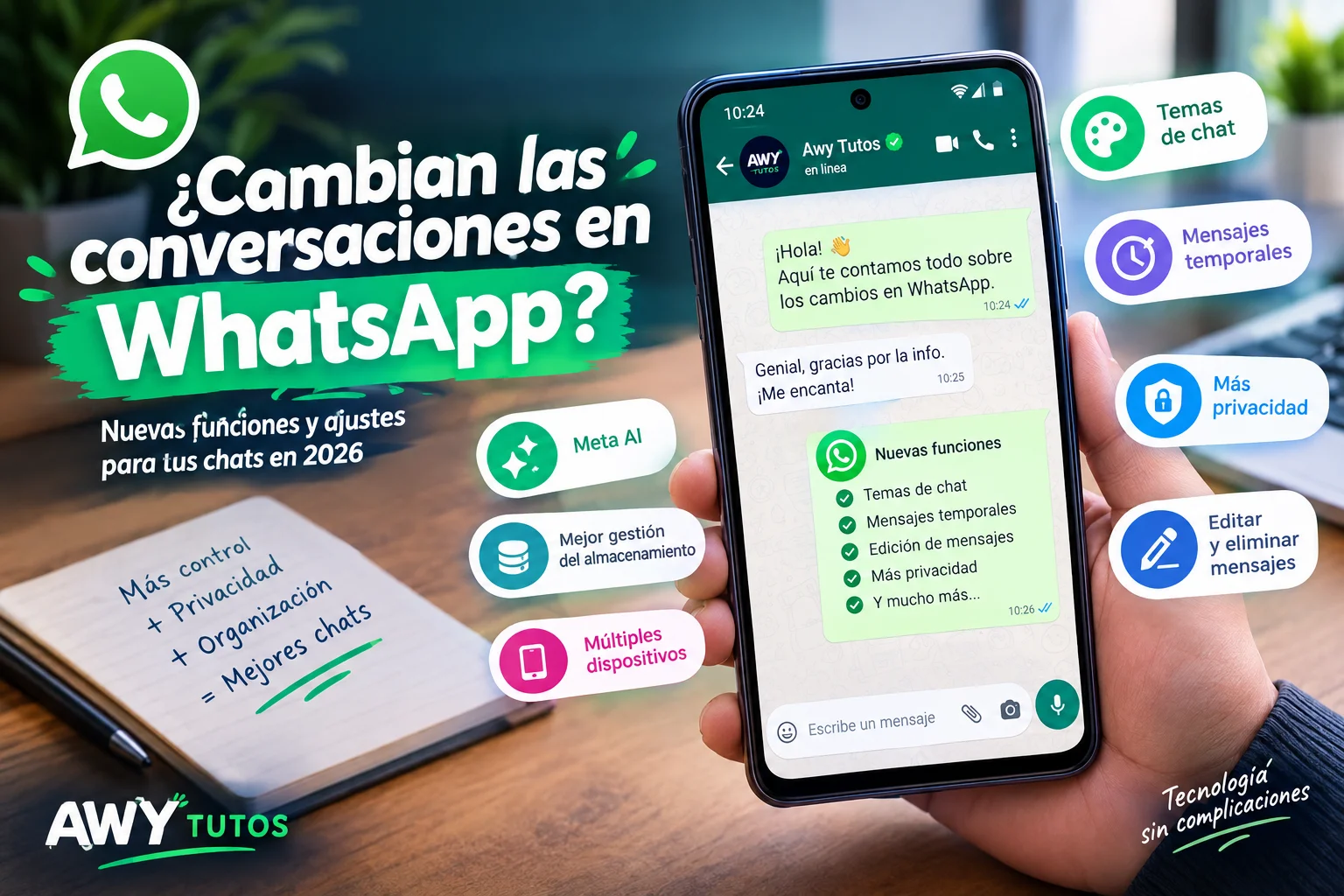 ¿Cambian las conversaciones en WhatsApp? Nuevas funciones y ajustes