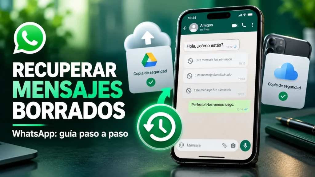 Cómo recuperar mensajes borrados de WhatsApp mediante copias de seguridad