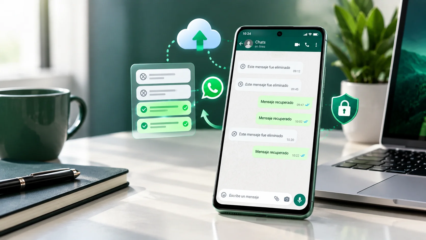 Cómo recuperar los mensajes borrados de WhatsApp