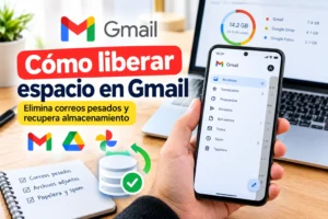 Cómo liberar espacio en Gmail: guía fácil y rápida